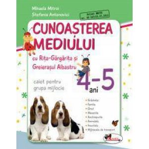 CUNOASTEREA MEDIULUI CU RITA GARGARITA SI GREIERASUL ALBASTRU  ? (CAIET) GRUPA MIJLOCIE 4-5 ANI