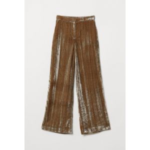 Pantaloni de catifea sifonata