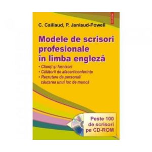 MODELE DE SCRISORI PROFESIONALE IN LIMBA ENGLEZA + CD