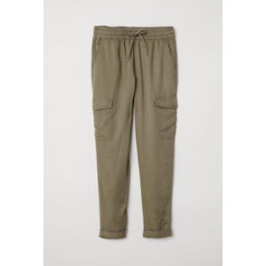 Pantaloni cargo de lyocell