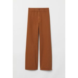 Pantaloni largi de twill