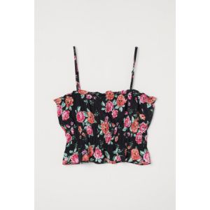 Top cropped cu fronseuri