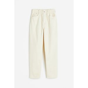 Pantaloni de twill cu talie inalta