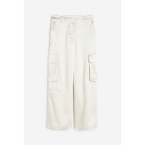 Pantaloni cargo de satin