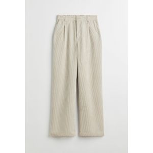 Pantaloni largi de catifea reiata