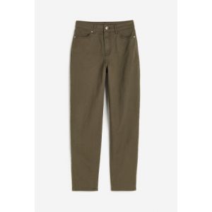 Pantaloni Mom Loose Fit din twill