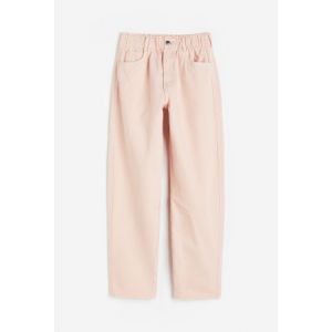 Pantaloni de twill cu talie inalta