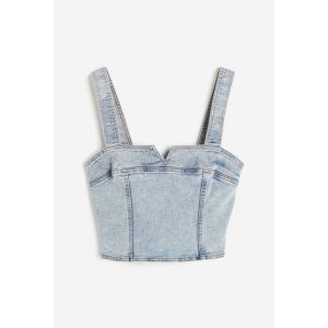 Top tip corset din denim