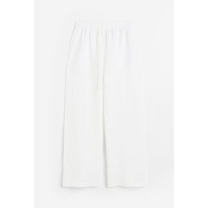 Pantaloni din amestec de in cu elastic