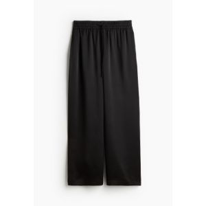 Pantaloni largi cu elastic in talie