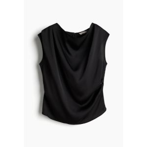 Top drapat de satin