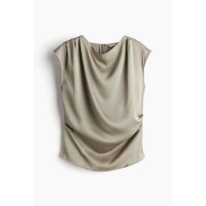 Top drapat de satin