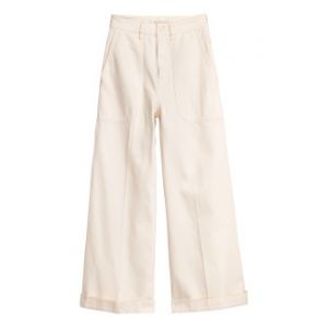 Pantaloni largi de twill