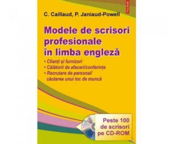  MODELE DE SCRISORI PROFESIONALE IN LIMBA ENGLEZA + CD