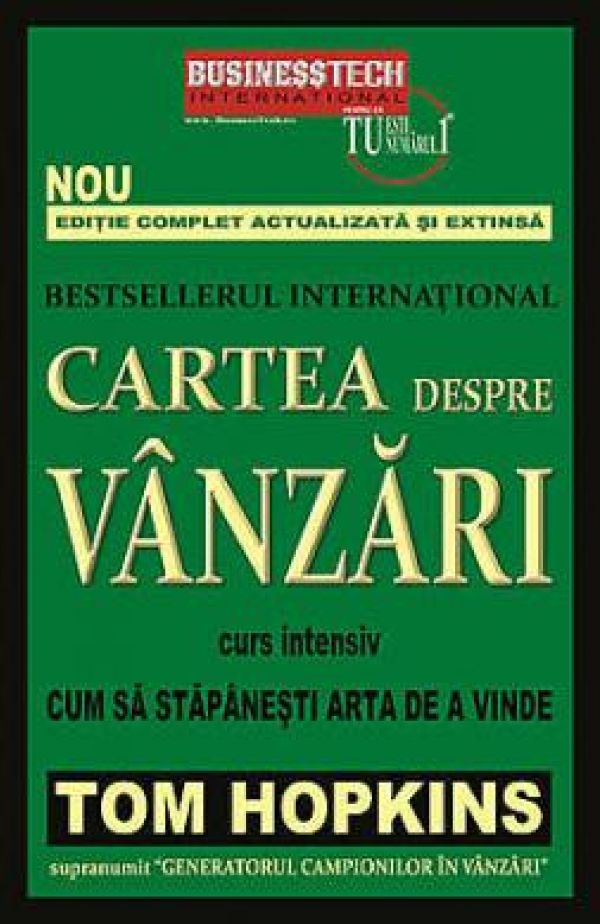  CARTEA DESPRE VANZARI - CUM SA STAPANESTI ARTA DE A VINDE - CURS INTENSIV