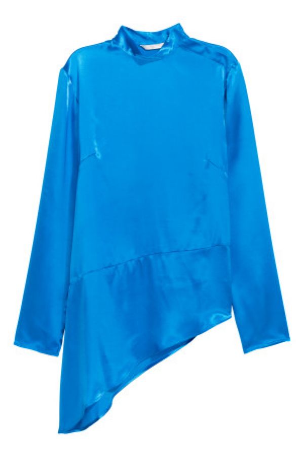  Bluza asimetrica de satin