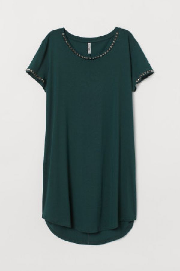  Rochie-tricou cu tinte