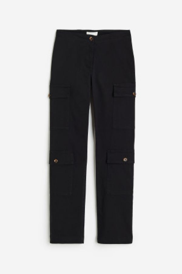  Pantaloni cargo din twill de bumbac