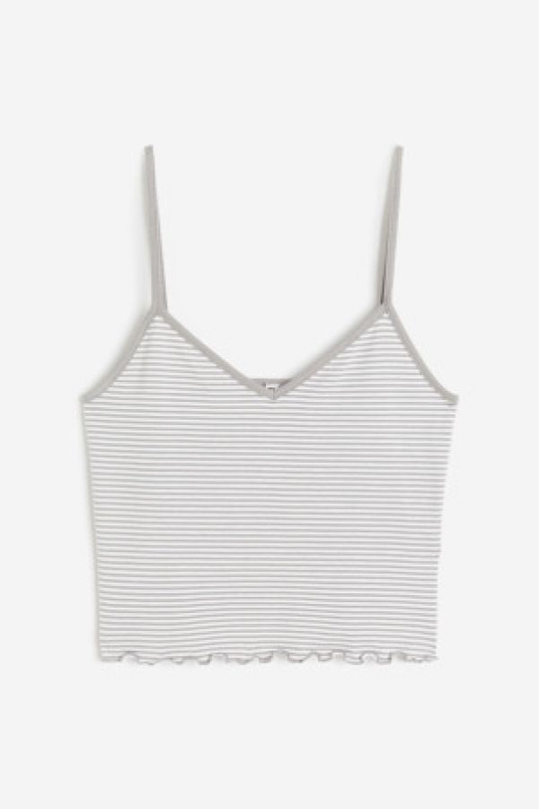  Top cropped cu bretele