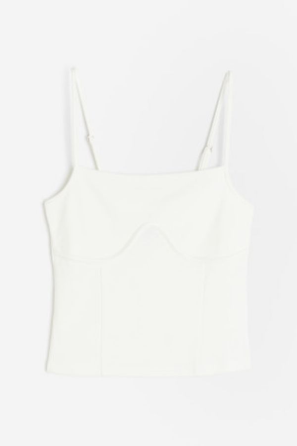  Top in stil corset cu bretele