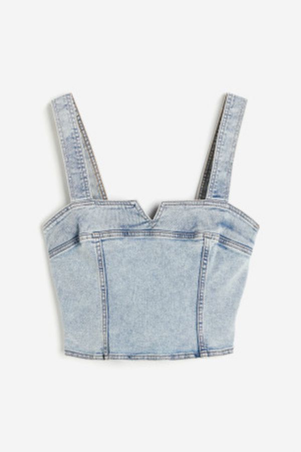  Top tip corset din denim