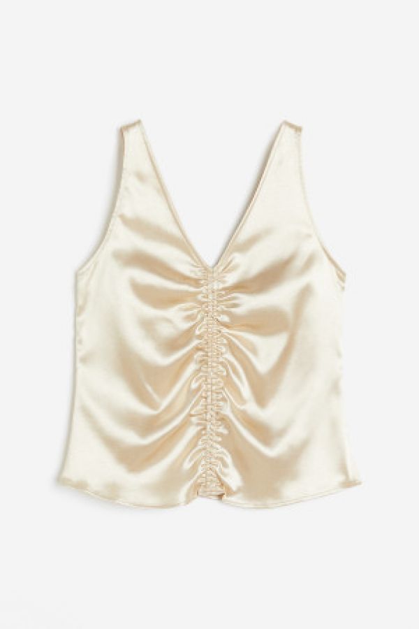  Top de satin incretit