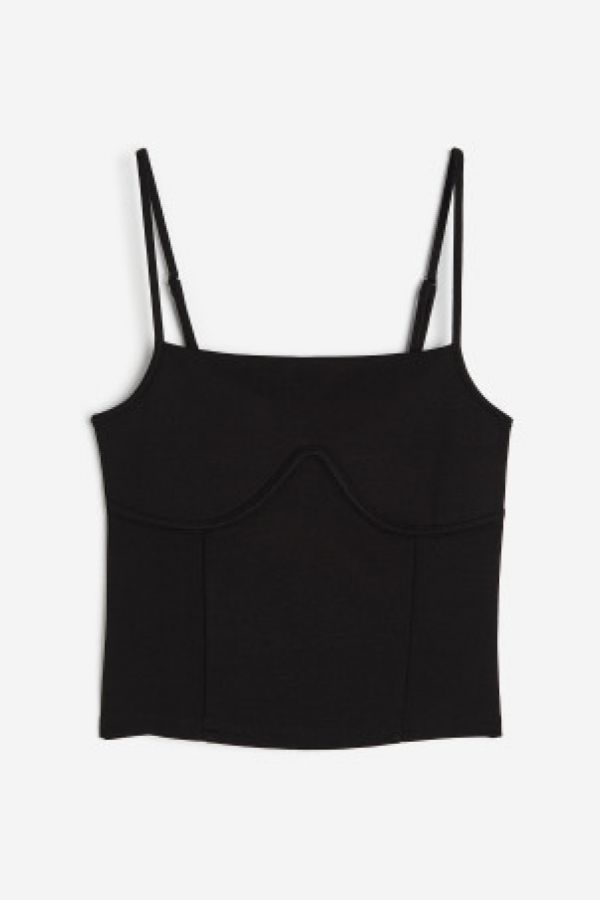  Top in stil corset cu bretele