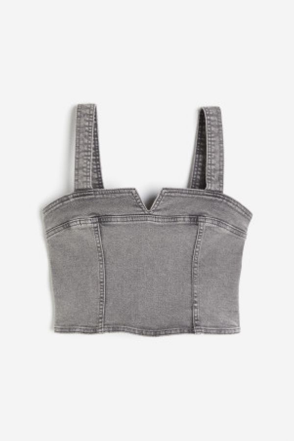  Top tip corset din denim