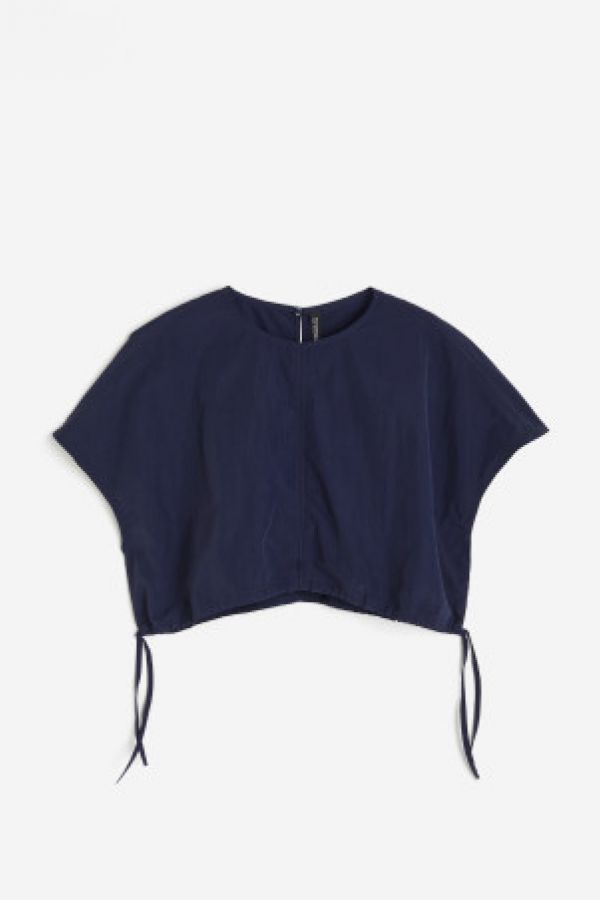  Top cropped cu snur