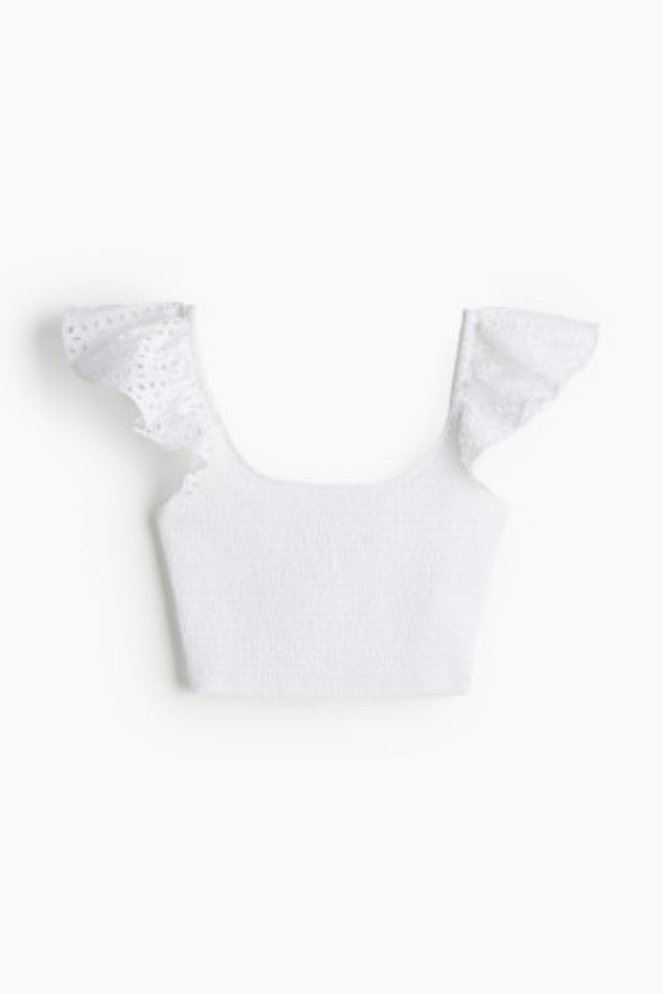  Top cropped cu fronseuri