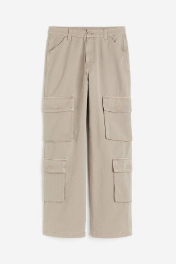  Pantaloni cargo din twill