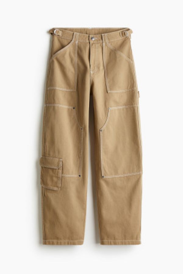  Pantaloni cargo din twill