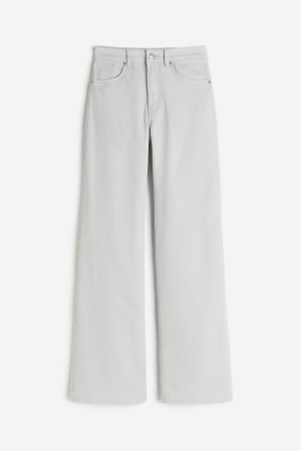  Pantaloni largi de twill