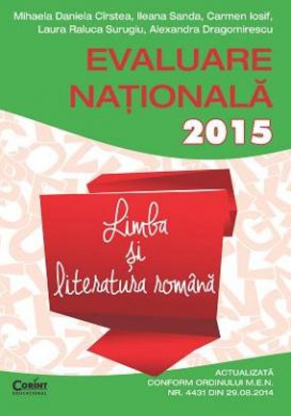  EVALUAREA NATIONALA 2015 LB SI LIT ROMANA - CIRSTEA