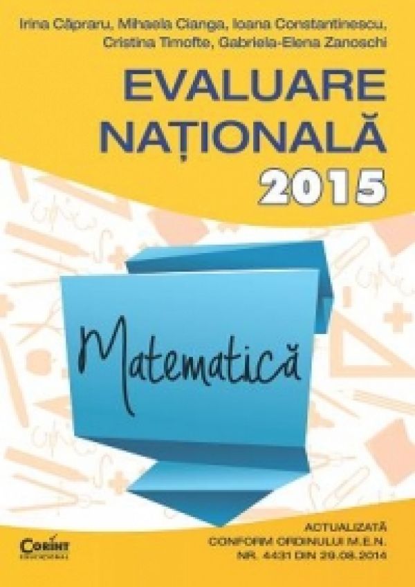  EVALUARE NATIONALA 2015 MATEMATICA