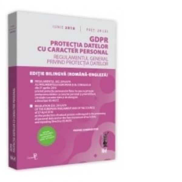  GDPR. PROTECTIA DATELOR CU CARACTER PERSONAL. RECTIFICAT IN JOUE NR. 127L/2018-25 MAI