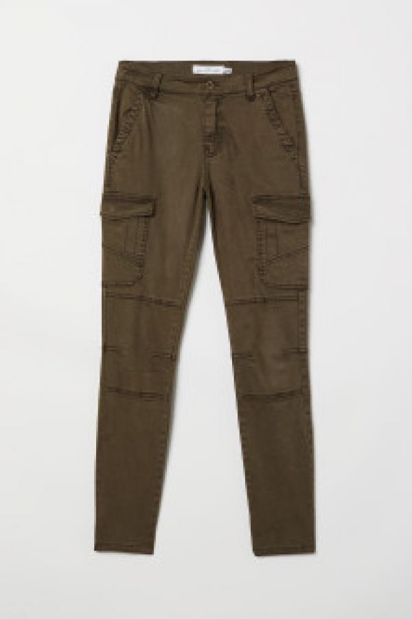  Pantaloni cargo cu lyocell